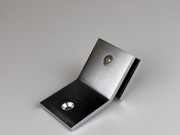 Fixed Bracket - Square - Glass to Wall - 135 Degree - Satin Chrome